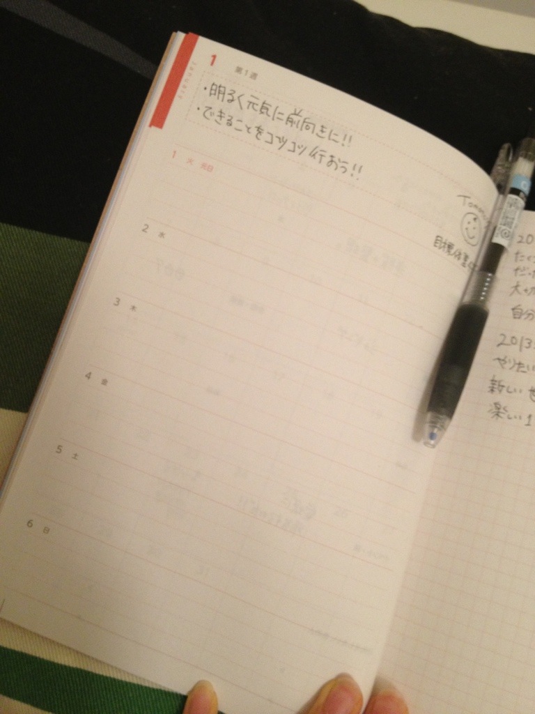 13年は 書きこみ式いいこと日記 を付けてポジティブシンキング Tomaty Blog